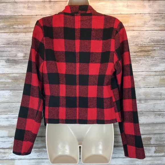 4SIENNA Nasty Gal buffalo plaid jacket Sz S - Picture 3 of 6